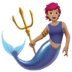 🧜🏽 merperson: medium skin tone display on Apple